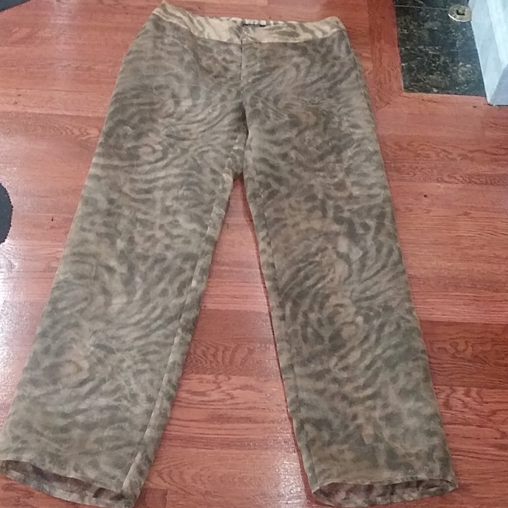 Strenesse Gabrielle Strehle sheer tiger print pant